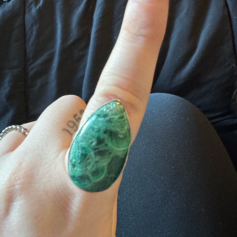 Malachite Statement Ring - image 2